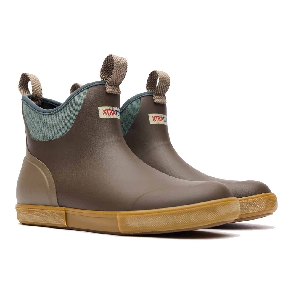 Men's Size 14 -XTRATUF  Vintage Ankle Deck Boot XMABV-900 Brown NEW